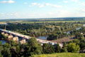Вид с площадки обозрения на речку Клязьму